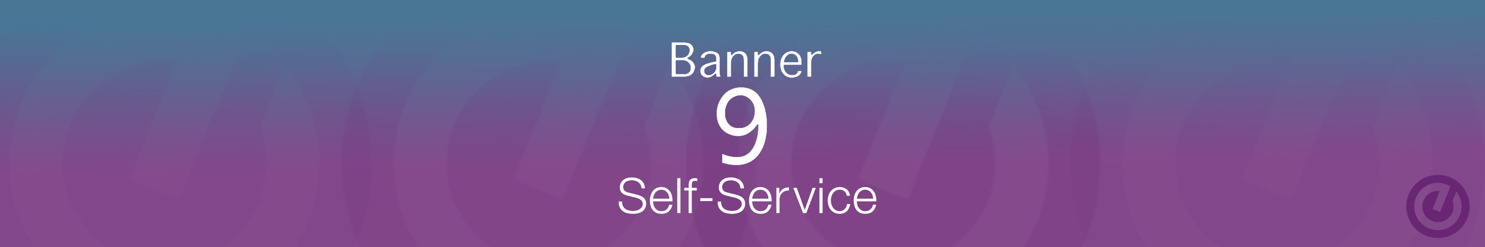 Banner 9 Self Service