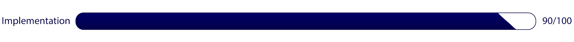 Completion Bar Filled 90%