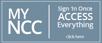 My NCC. Sign in once and access everything. Link to sign in page.