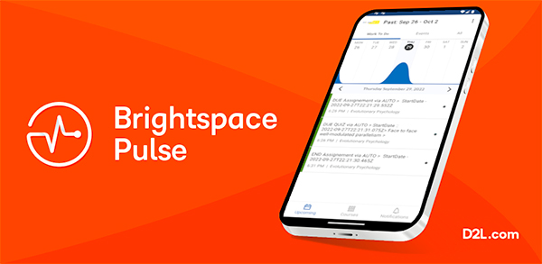 Cell phone Brightspace Pulse