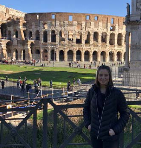 Kaylin Visiting the Colosseum