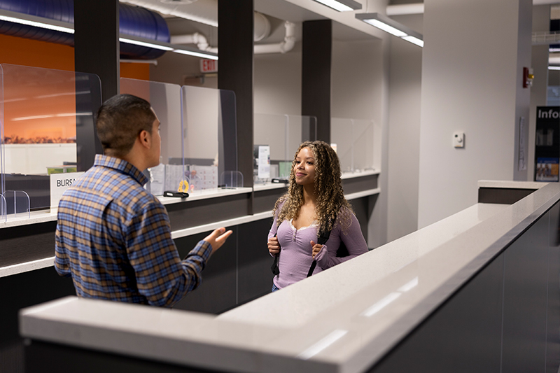 Student and Adviser Talking